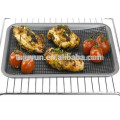 MESH OVEN BAKING SHEET/TRAY BLACK -CRISPY FOOD 37x24cm